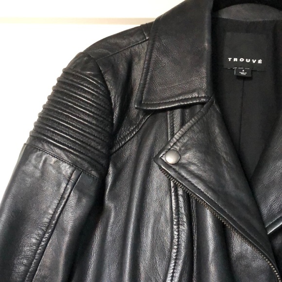 Leather moto  jacket - Picture 3 of 7